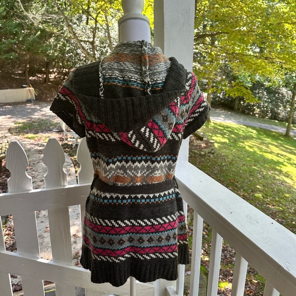 L.O.G.G. by H&M Hooded Wool Blend Tunic Cardigan S FREE SHIP - Picture 3 of 5